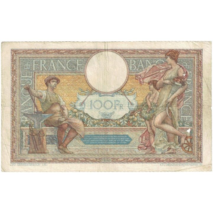 France, 100 Francs, Luc Olivier Merson, 1929, C.25568, VF(20-25), Fayette:24.8