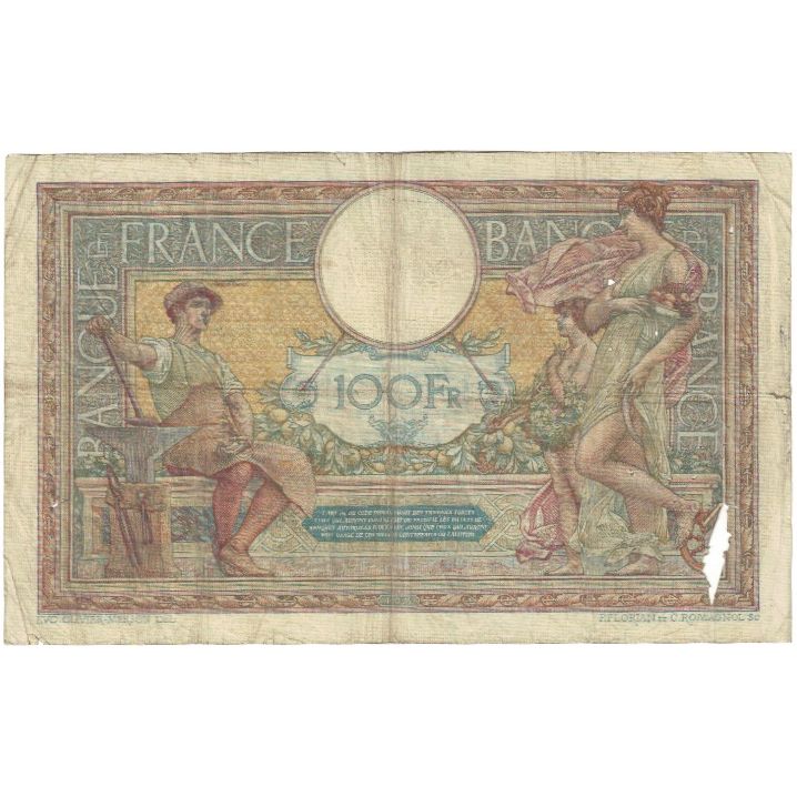 Frankreich, 100 Francs, Luc Olivier Merson, 1914, A.2348, GE, Fayette:23.6
