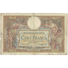 France, 100 Francs, Luc Olivier Merson, 1915, F.2736, VG(8-10), Fayette:23.07
