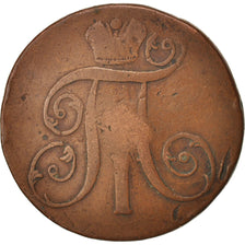Russia, Paul I, 2 Kopeks, 1799, Ekaterinbourg, VF(20-25), Copper, KM:95.3