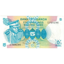 Banknote, Uganda, 5 Shillings, 1977, KM:5a, UNC(65-70)