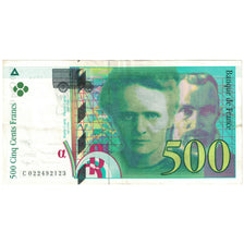 França, 500 Francs, 1994, C022492123, EF(40-45), Fayette:76.1, KM:160a
