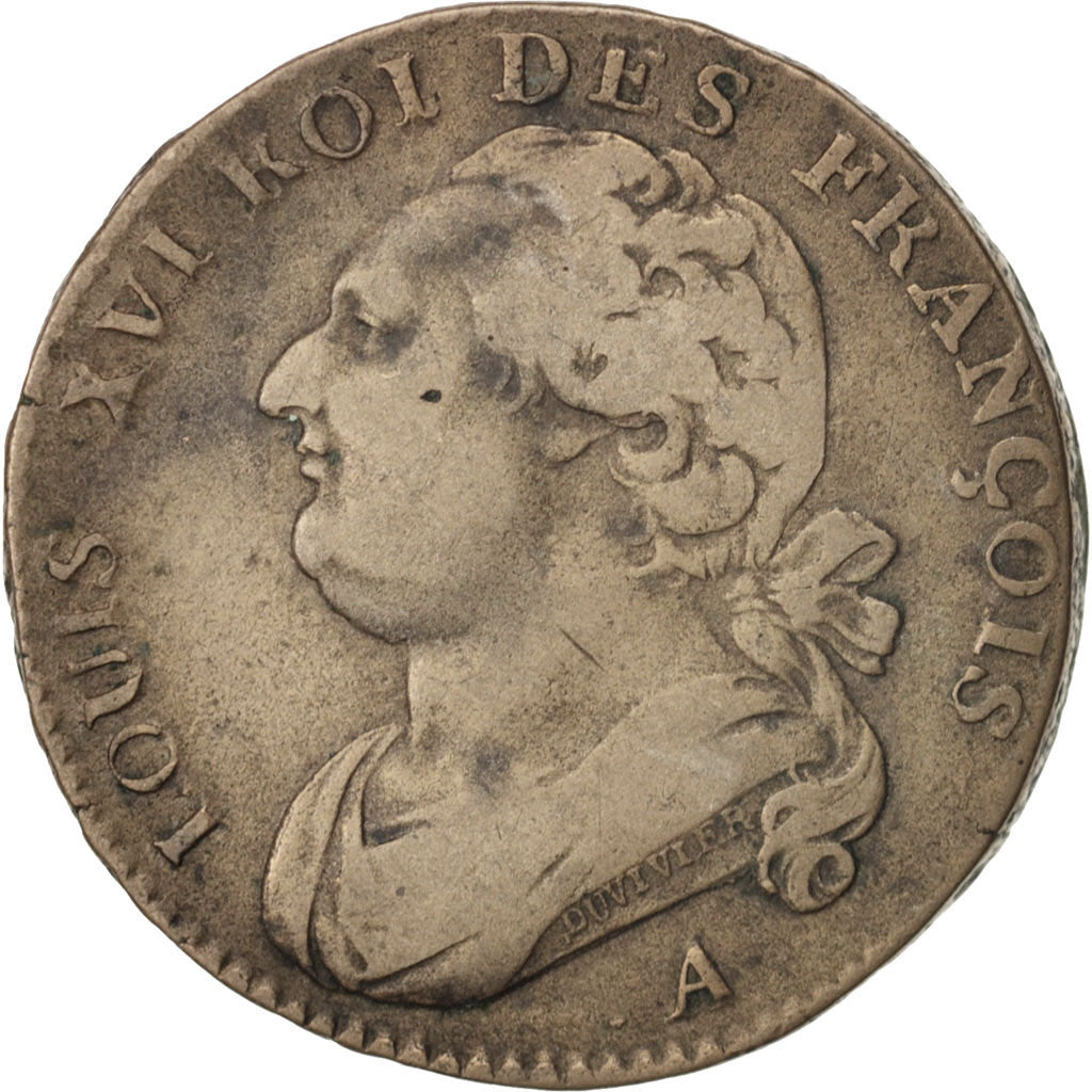 France, 12 deniers françois, 12 Deniers, 1791, Paris, TTB, Bronze,Gadoury 15