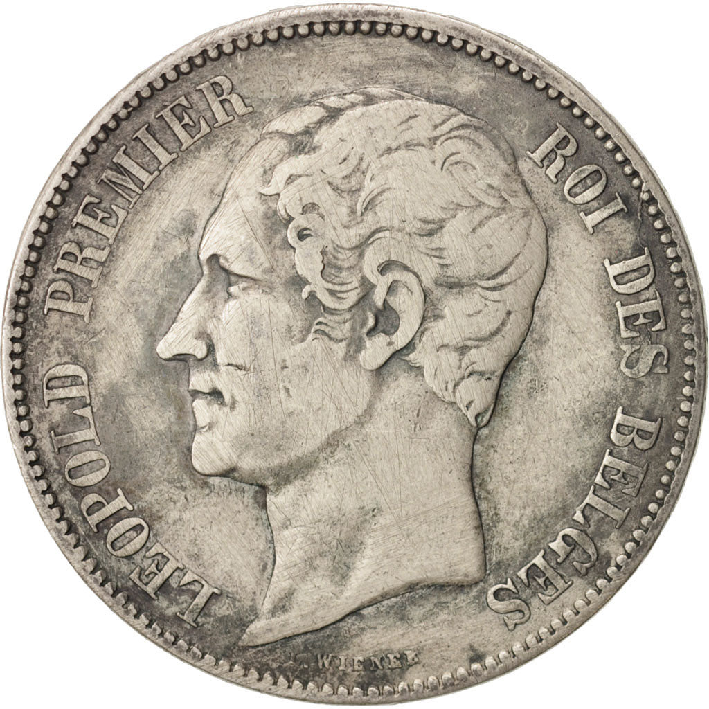 Belgium, Leopold I, 5 Francs, 5 Frank, 1850, VF(30-35), Silver, KM:17