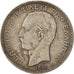 Grecia, George I, 5 Drachmai, 1876, Paris, BC+, Plata, KM:46