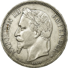 Coin, France, Napoléon III, 5 Francs, 1869, Strasbourg, EF(40-45), Silver