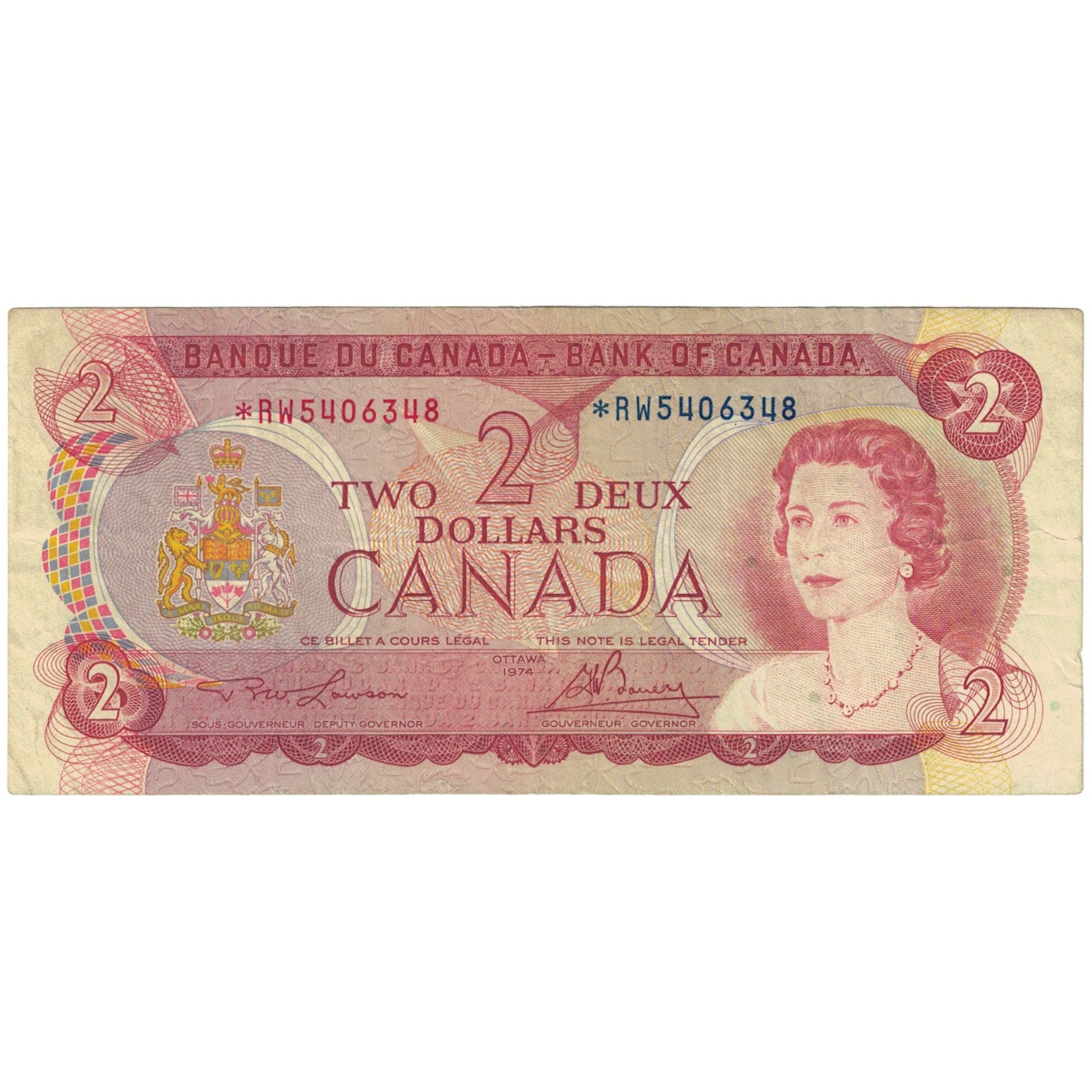 Billet, Canada, 2 Dollars, 1974, KM:86a, TTB