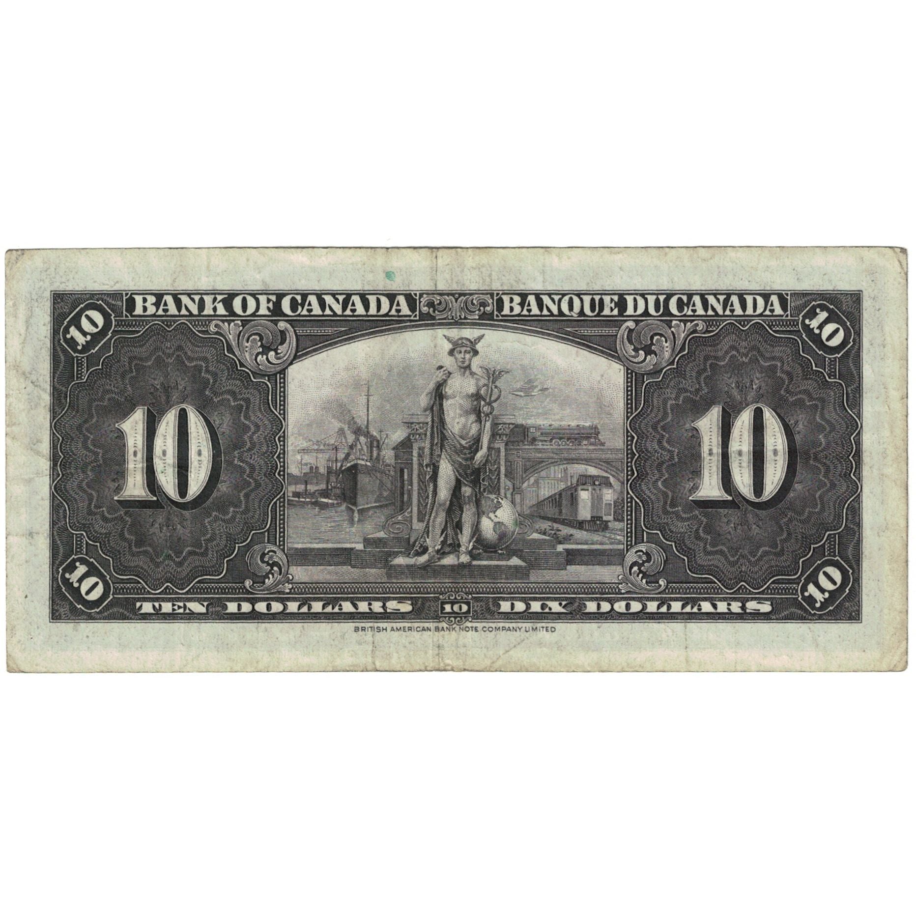 Billet, Canada, 10 Dollars, 1937, 1937-01-02, KM:61c, TTB