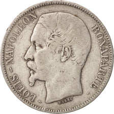 France, 5 Francs, 1852, Paris, VF(20-25), Silver, KM:773.1, Gadoury:726