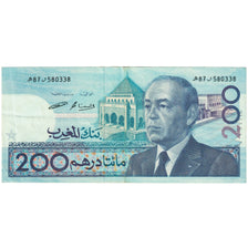 Banknote, Morocco, 200 Dirhams, 1987, 1987-07-14, KM:66c, EF(40-45)