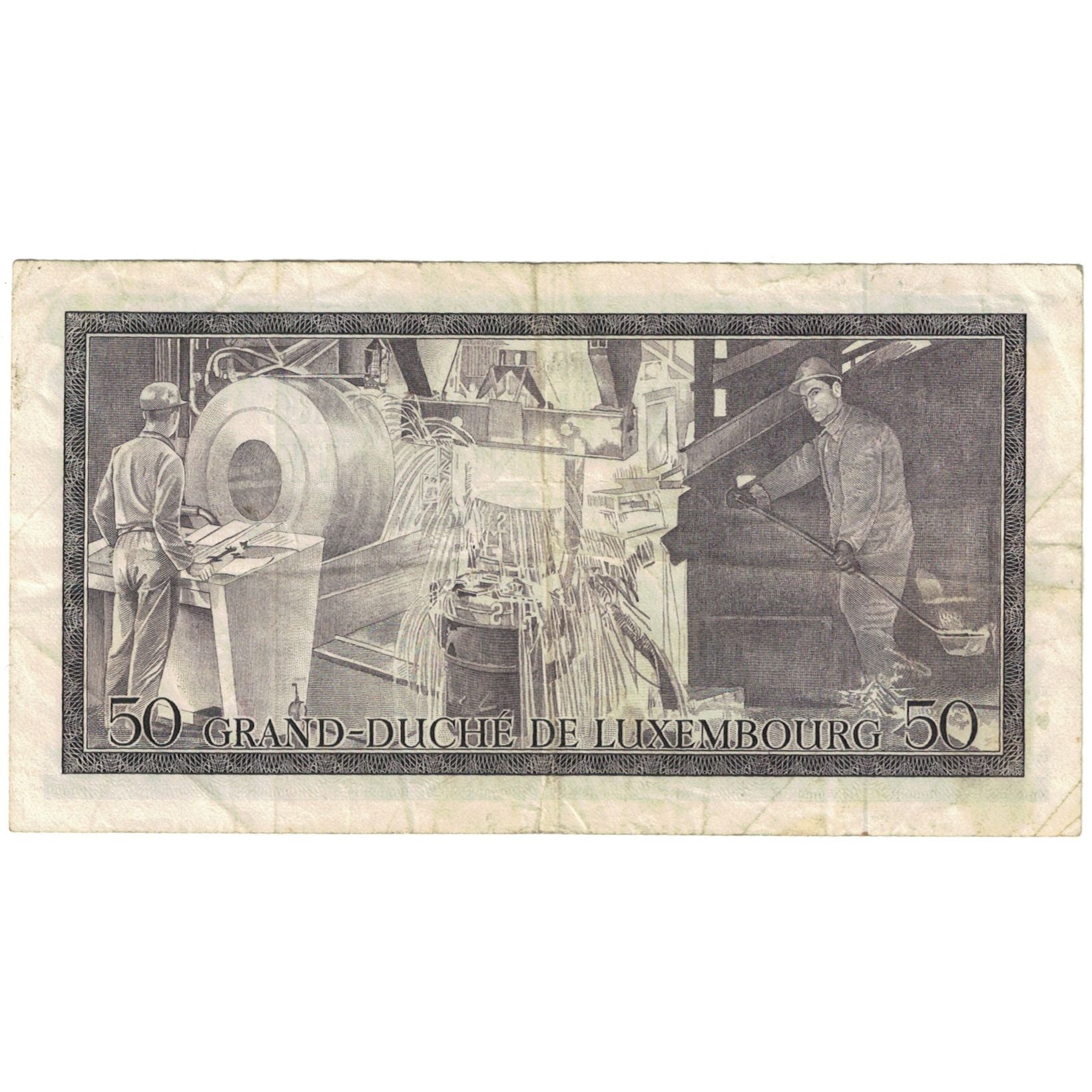 Banknote, Luxembourg, 50 Francs, 1972, 1972-08-25, KM:55b, VF(20-25)