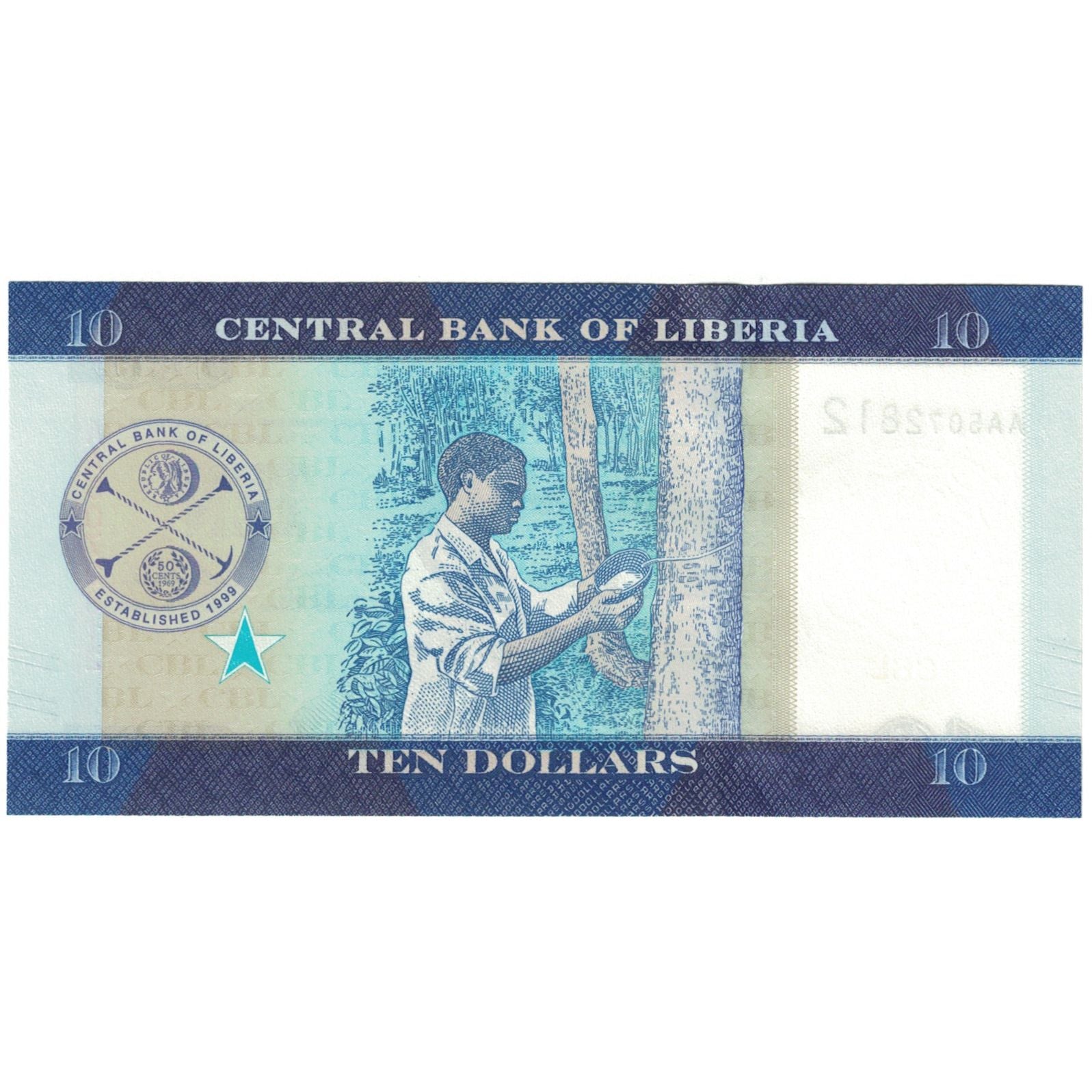 Banknote, Liberia, 10 Dollars, 2016, UNC(65-70)