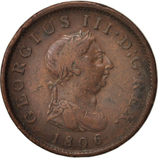 Grande-Bretagne, George III, Penny, 1806, TTB, Cuivre, KM:663