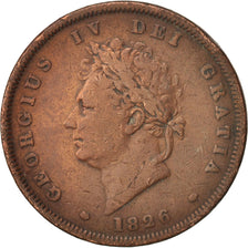 Grande-Bretagne, George IV, Penny, 1826, TTB, Cuivre, KM:693
