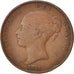 Great Britain, Victoria, Penny, 1845, VF(20-25), Copper, KM:739