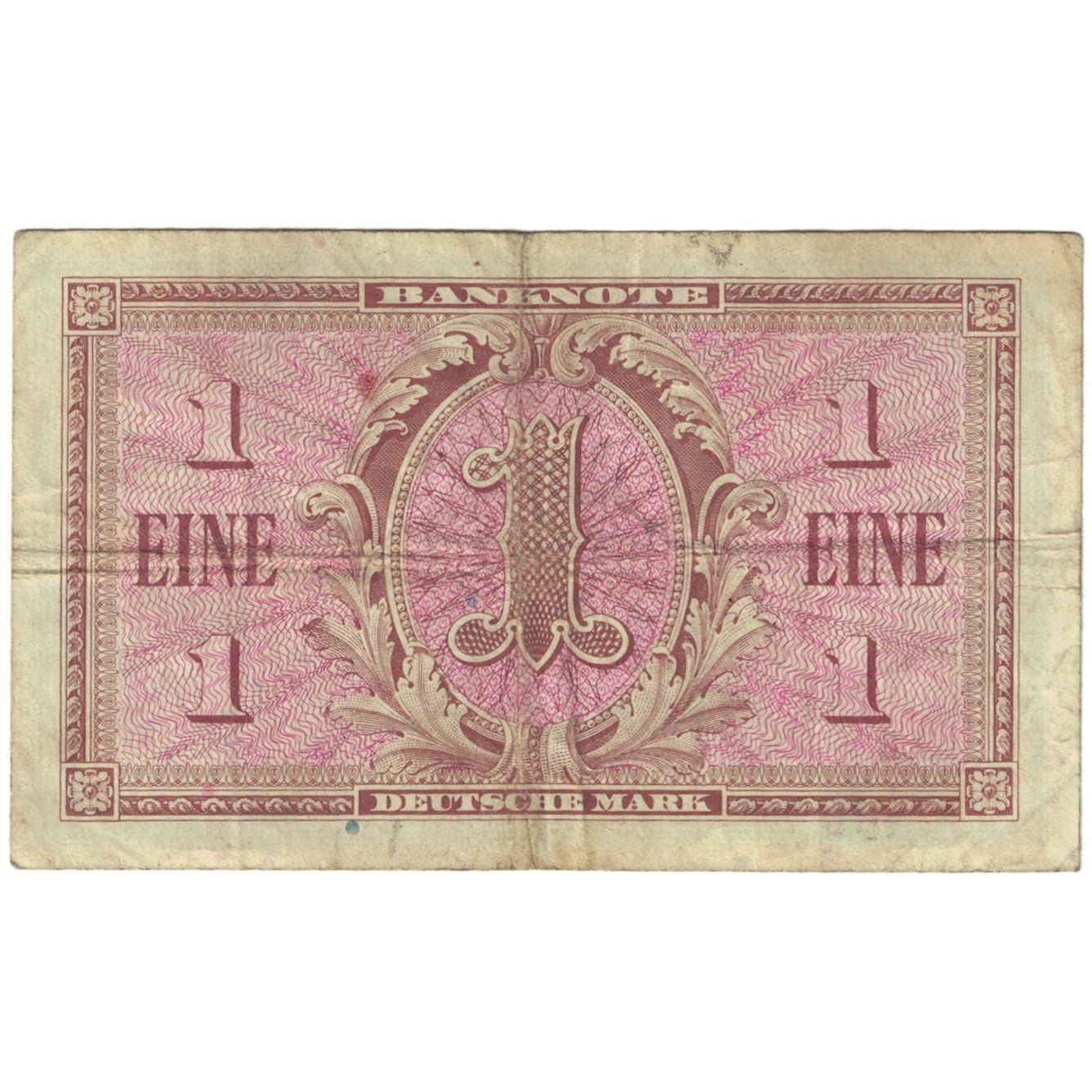 Banknote, GERMANY - FEDERAL REPUBLIC, 1 Deutsche Mark, 1948, KM:2a, VF(20-25)