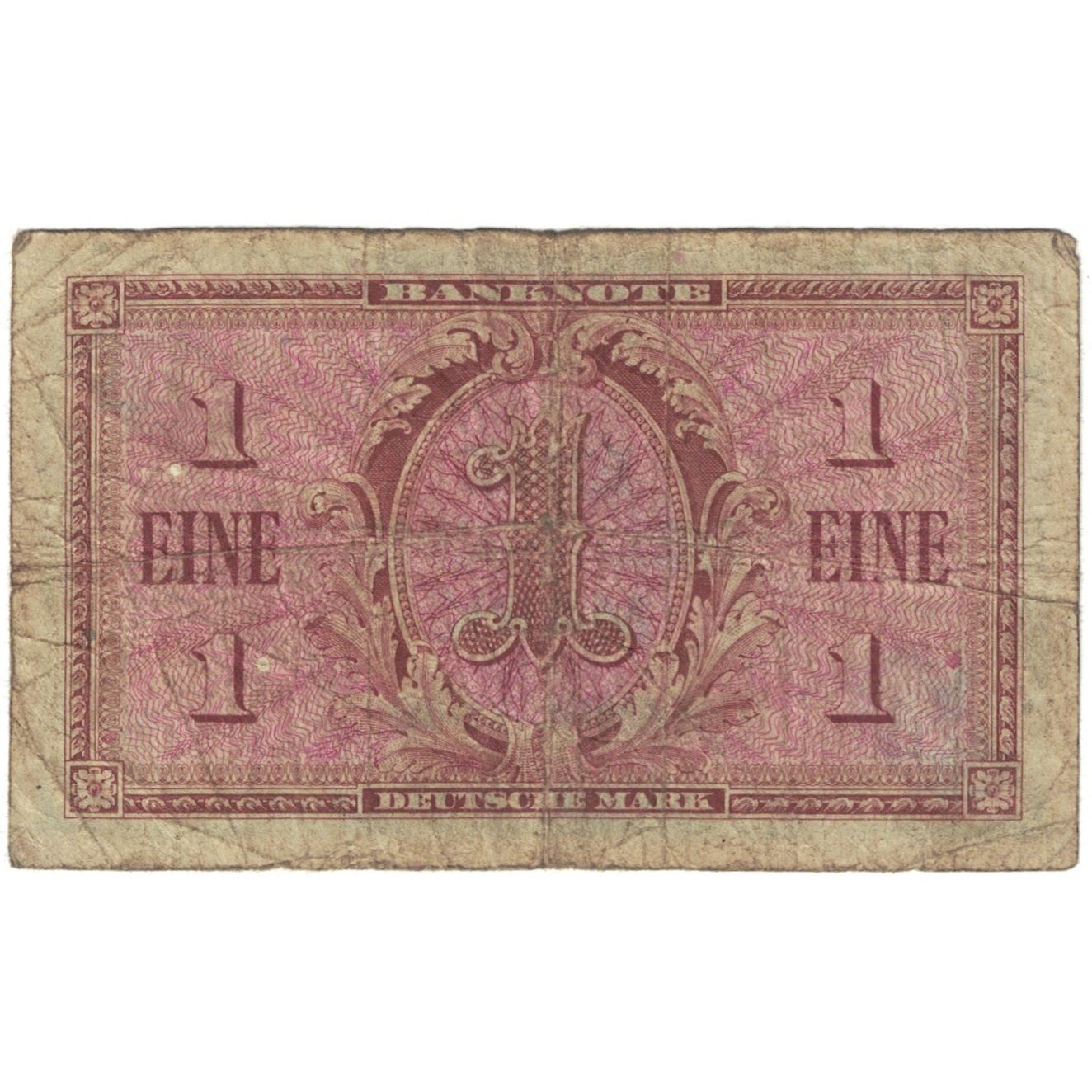 Banknote, GERMANY - FEDERAL REPUBLIC, 1 Deutsche Mark, 1948, KM:2a, VG(8-10)