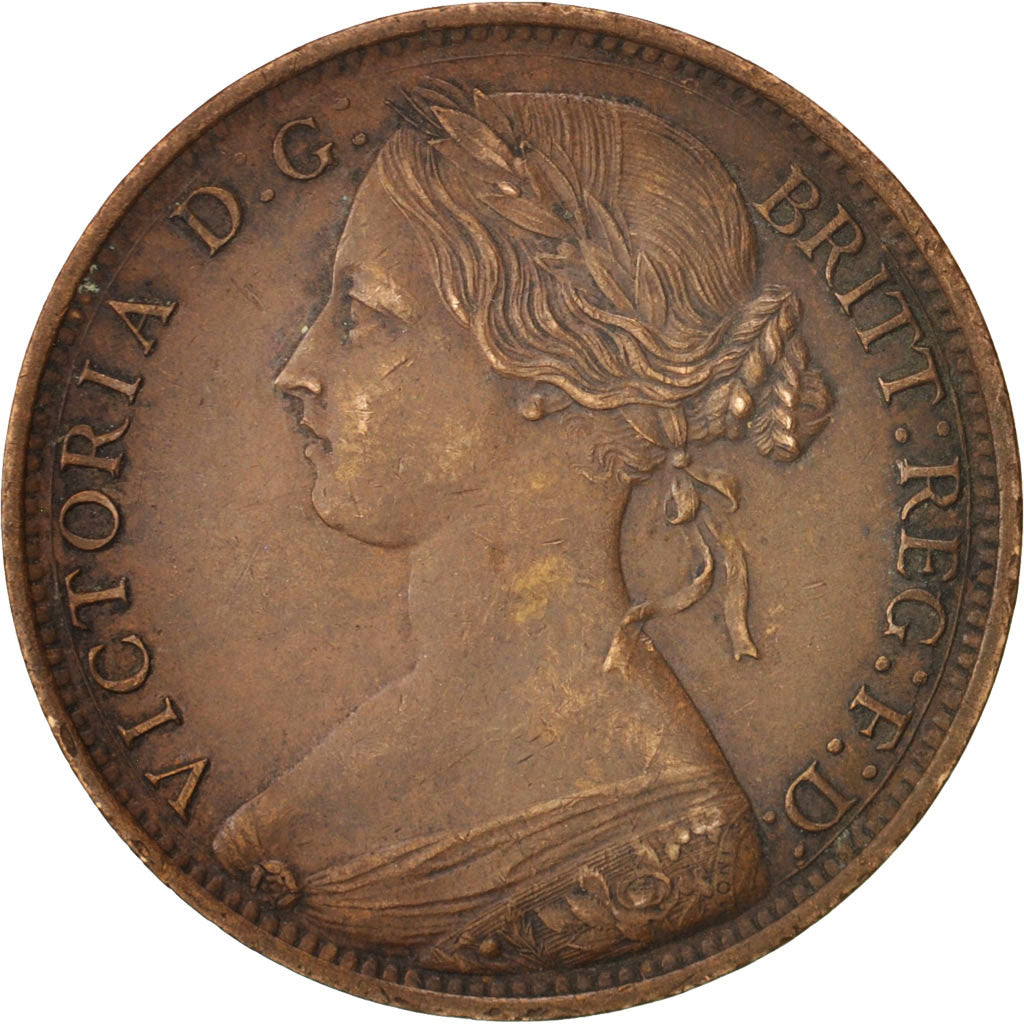 Great Britain, Victoria, Penny, 1861, EF(40-45), Bronze, KM:749.2