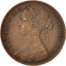 Great Britain, Victoria, Penny, 1861, EF(40-45), Bronze, KM:749.2