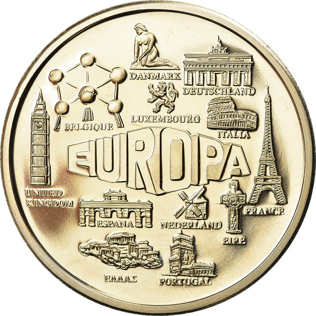 France, Medal, Monuments des Etats de la Communauté Européenne, Politics