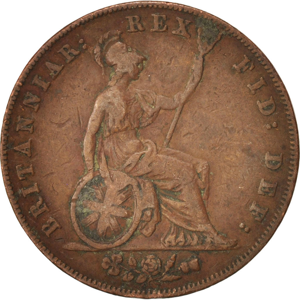 Great Britain, George IV, 1/2 Penny, 1826, EF(40-45), Copper, KM:692