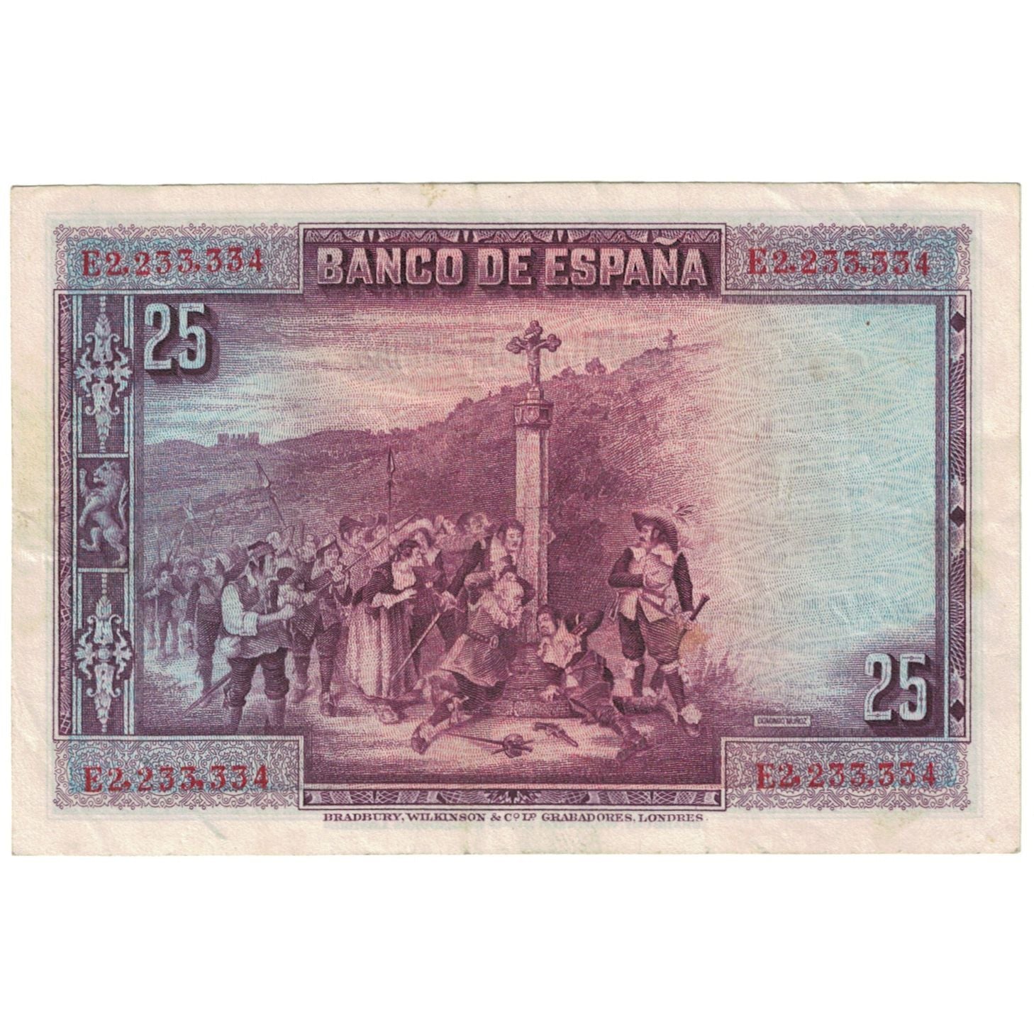 Banknote, Spain, 25 Pesetas, 1925, KM:74b, VF(20-25)