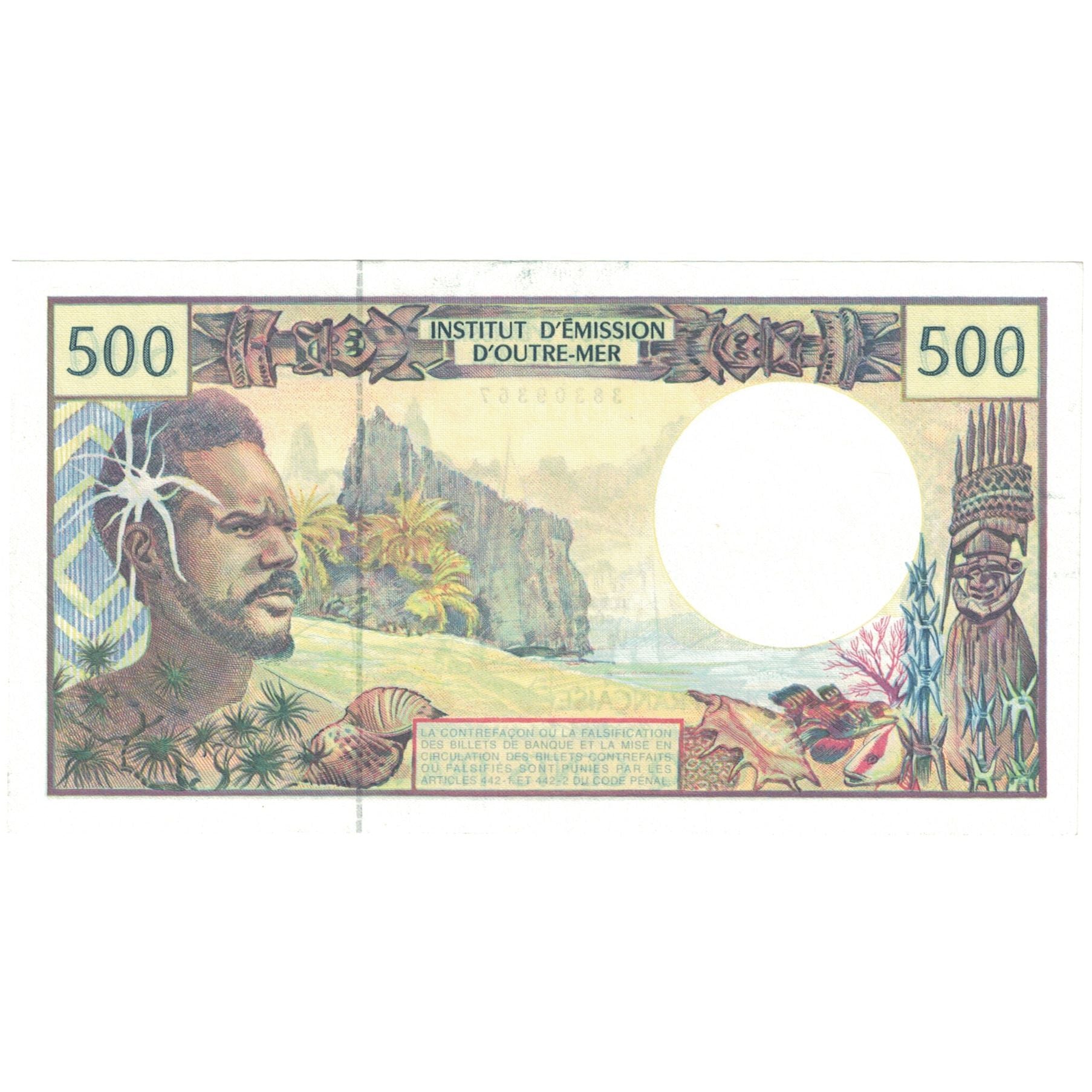 Billet, Tahiti, 500 Francs, 1985, KM:25d, NEUF