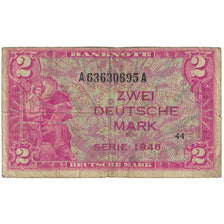 Nota, ALEMANHA - REPÚBLICA FEDERAL, 2 Deutsche Mark, 1948, KM:3b, VG(8-10)
