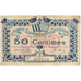 France, Rennes et Saint-Malo, 50 Centimes, 1915, VF(20-25), Pirot:105-1