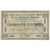 France, Peronne, 50 Centimes, 1915, VF(20-25), Pirot:80-413
