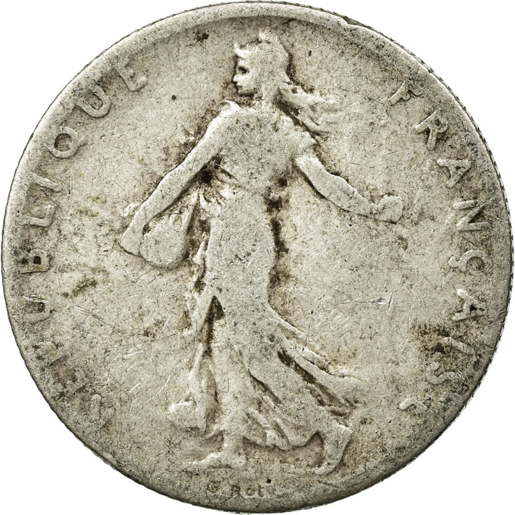 Coin, France, Semeuse, 50 Centimes, 1908, Paris, VF(20-25), Silver, KM:854