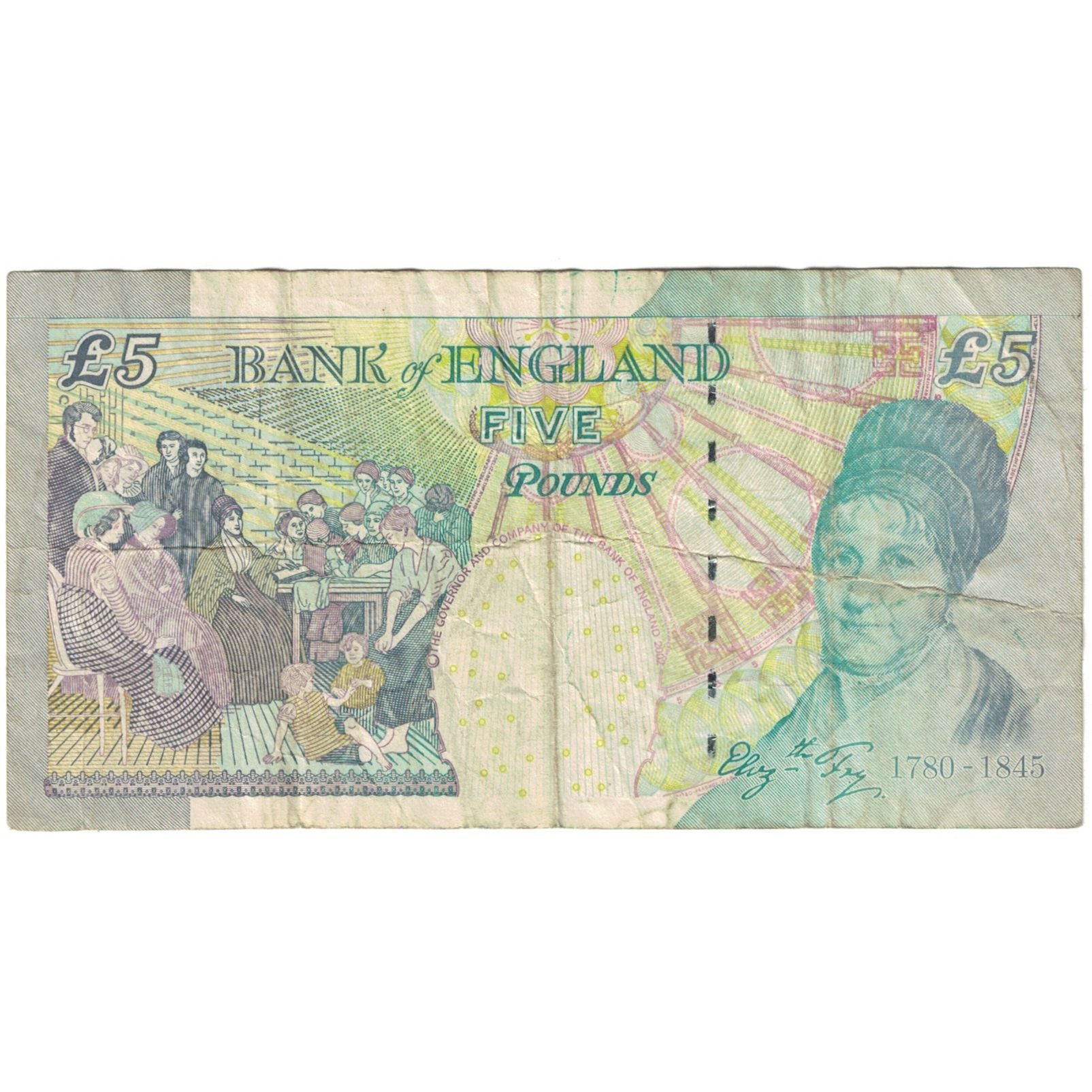 Banknote, Great Britain, 5 Pounds, 2004, KM:391c, VG(8-10)
