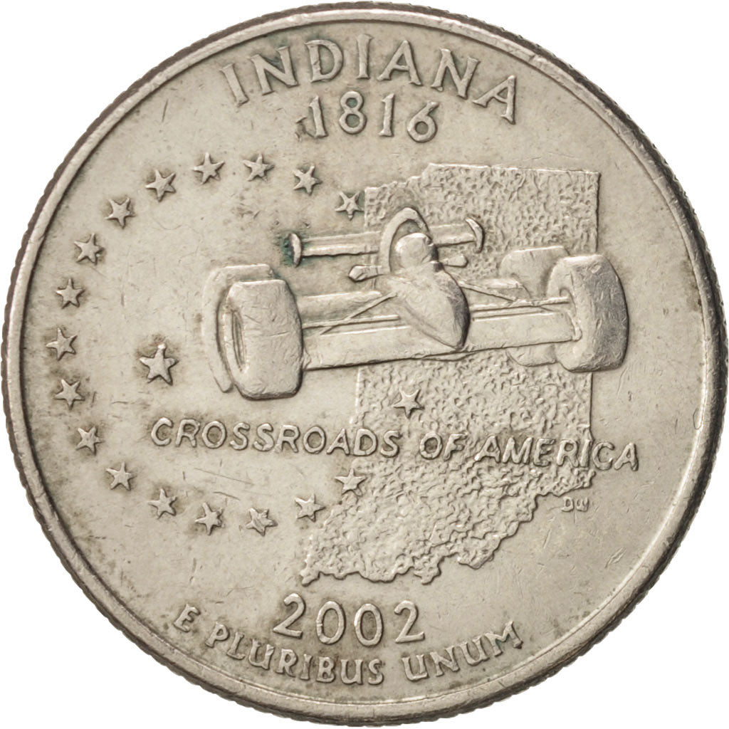 United States, Quarter, 2002, U.S. Mint, Denver, AU(50-53), Copper-Nickel Clad