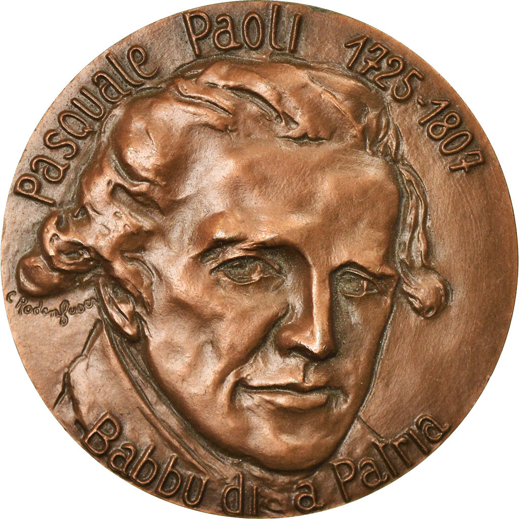 France, Medal, Pasquale Paoli, Centenaire du Retour de ses Cendres, 1989