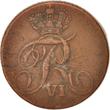 Noruega, Frederick IX, 4 Skilling, 1809, MBC, Cobre, KM:275.1