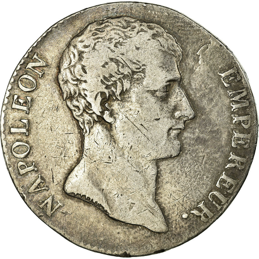 Coin, France, Napoléon I, 5 Francs, 1804, Toulouse, VF(30-35), Silver