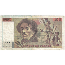 France, 100 Francs, 1995, B.277, Delacroix, VG(8-10), KM:154a