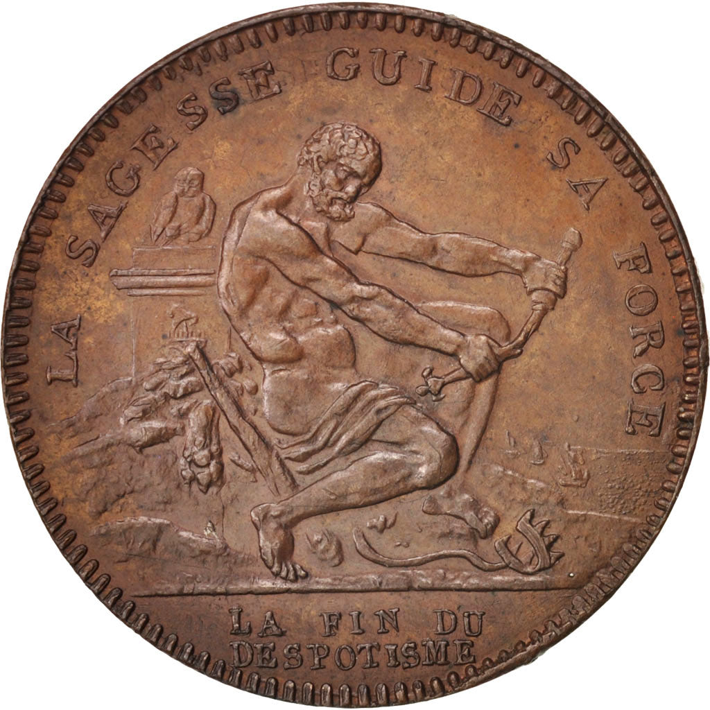 Monnaie, France, 2 Sols à la Pyramide, 2 Sols, 1792, Birmingham, Birmingham