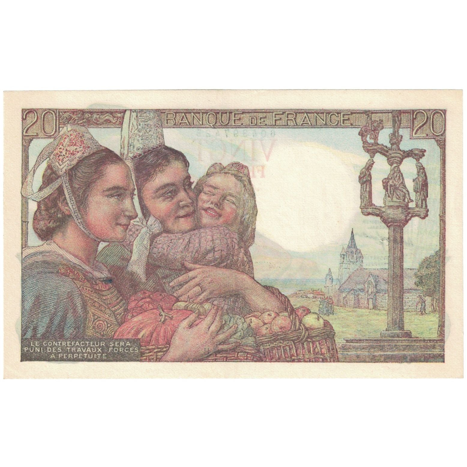 France, 20 Francs, Pêcheur, 1950, T.242, VF(20-25), Fayette:13.17, KM:100d