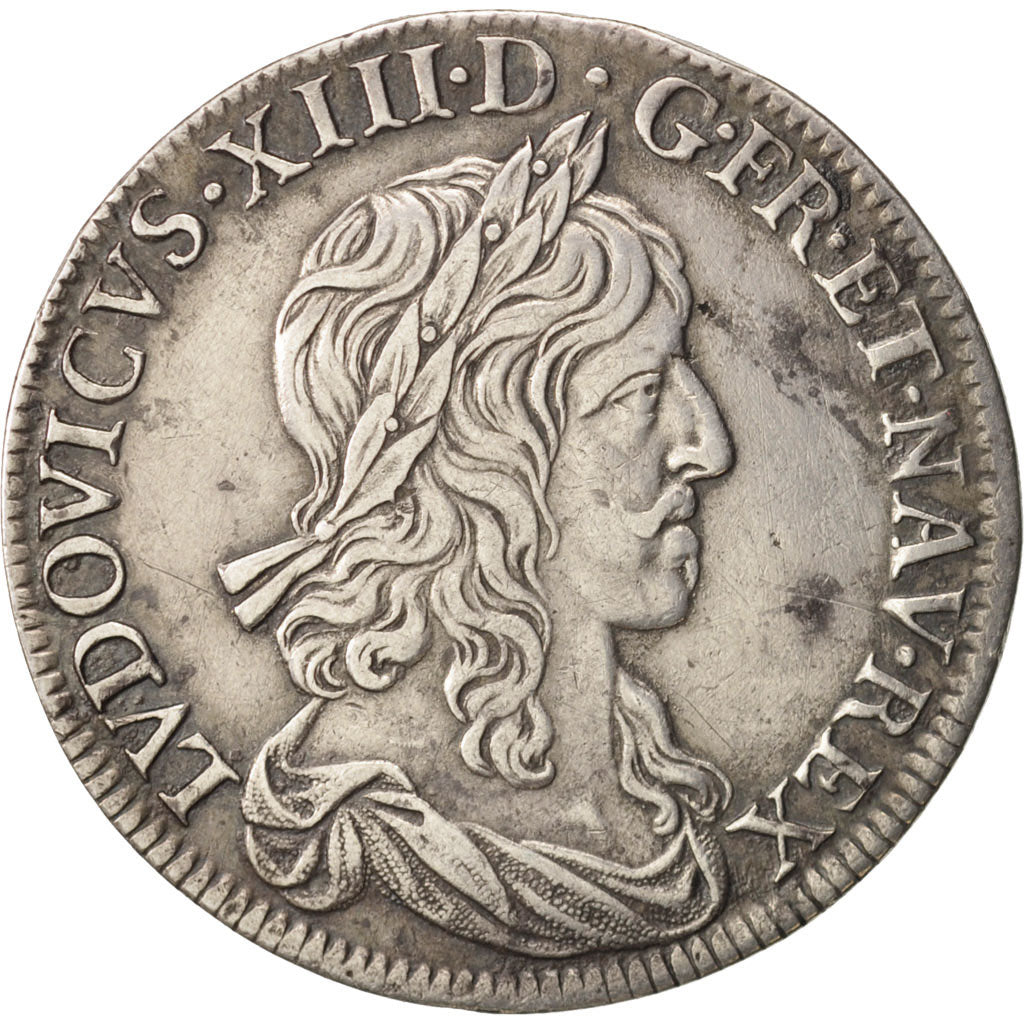 France, Louis XIII, 1/2 Écu, premier poinçon de Warin, 1642, Paris, Gadoury 49