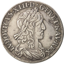 Francia, Louis XIII, 1/2 Écu, premier poinçon de Warin, 1642, Paris, Gadoury 49