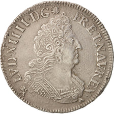 France, Louis XIV, 1/2 Écu aux palmes, 1693, Rennes, TTB+, Argent, Gadoury 185