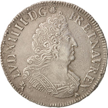 Frankreich, Louis XIV, 1/2 Écu aux palmes, 1693, Rennes, SS+, Silber, KM 295.25