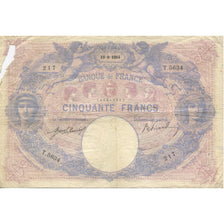 France, 50 Francs, 1914, T.5634, VG(8-10), Fayette:14.27, KM:64e