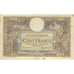 França, 100 Francs, Luc Olivier Merson, 1916, W.3239, VF(20-25), Fayette:23.08