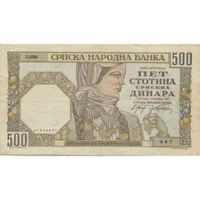 Banconote, Serbia, 500 Dinara, 1941, 1941-11-01, KM:27A, BB