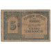 Billete, 5 Francs, Marruecos, KM:24, RC