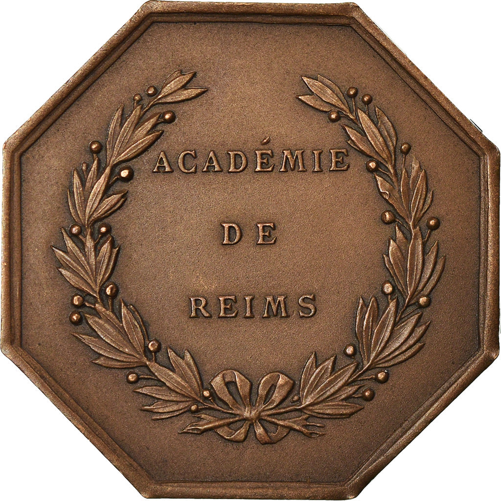 France, Token, Académie de Reims, 1841, Pingret, MS(63), Bronze