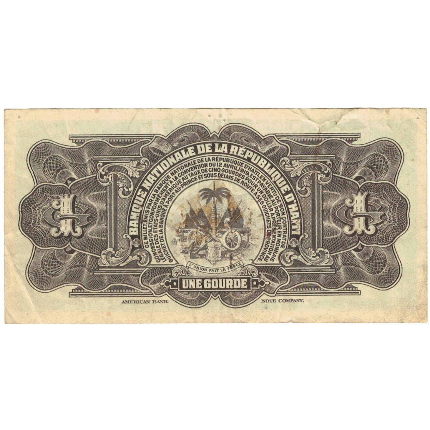 Geldschein, Haiti, 1 Gourde, KM:200a, S