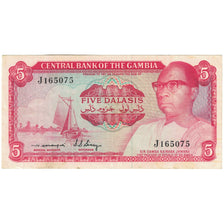 Geldschein, The Gambia, 5 Dalasis, 1972, KM:5d, SGE